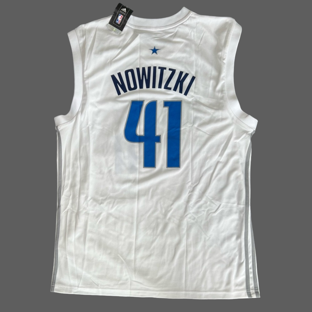 Dirk Nowitzki Dallas Mavericks New (NWT) Adidas Basketball Jersey